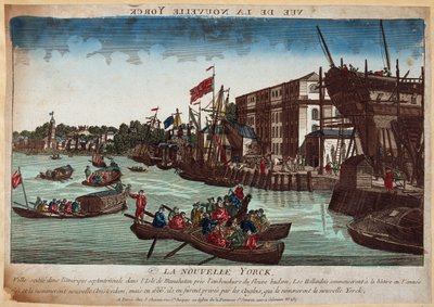New York, gravyr 1700-tal av French School
