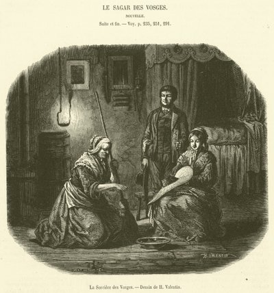 Häxan från Vogeserna (gravyr) av French School