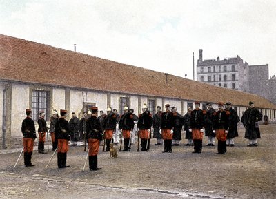 La parade - i "Album militaire"" - kavalleri: hemtjänst av French School