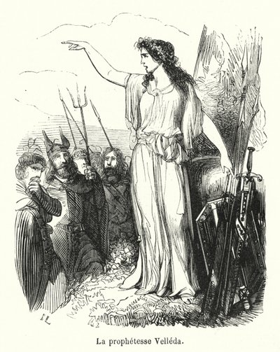 La prophetesse Velleda (gravyr) av French School