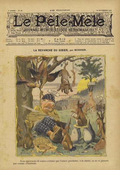 Spelets revansch. Illustration för Le Pele-Mele av French School