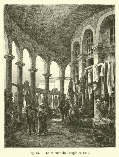 Templets rotunda 1840 av French School