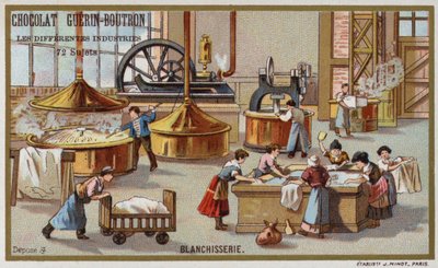 Tvätt (chromolitho) av French School