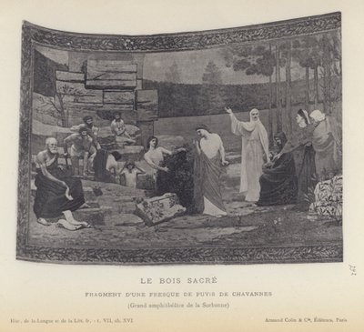 The Sacred Wood (litho) av French School