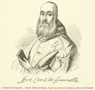 Kardinal de Granvelle (gravyr) av French School