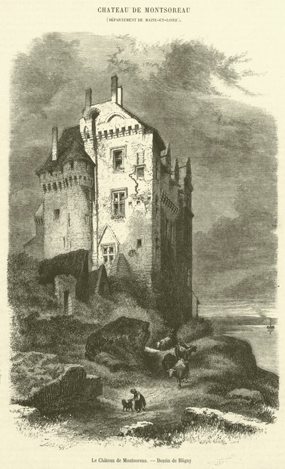 Chateau de Montsoreau (gravyr) av French School