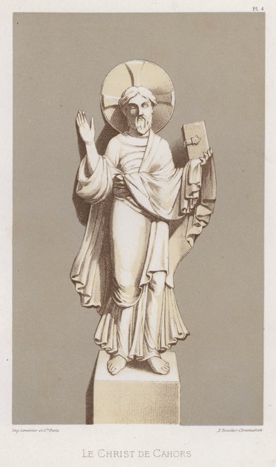 Kristus från Cahors (färg litho) av French School