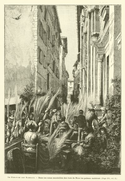 Palmsöndag (gravyr) av French School