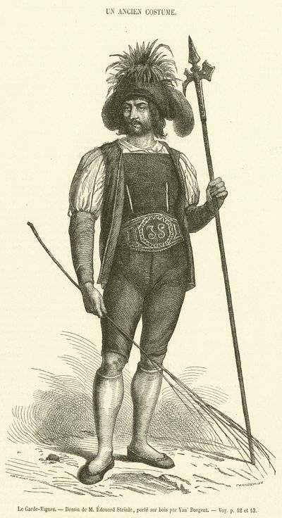 The Vinekeeper (gravyr) av French School