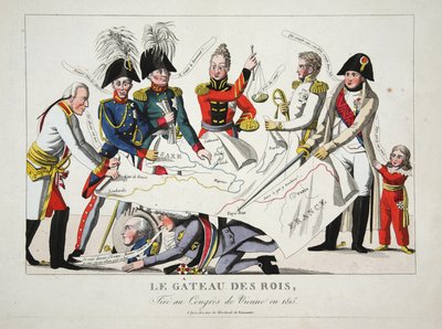 Le Gateau des Rois, ritad vid Wienkongressen 1815, pub. av French School