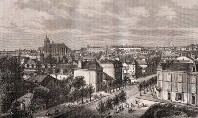 Le Mans - Pays de la Loire - gravyr i "La France illustrée: geografi, historia, statistisk administration" av V.A. Malt-Brown. 1884 av French School