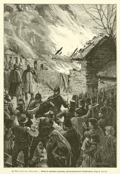 The Martyrdom of Ireland (gravyr) av French School