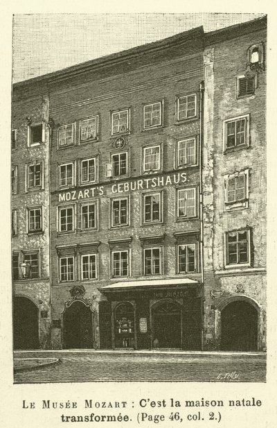 Le Musee Mozart (gravyr) av French School