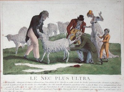 Le Nec Plus Ultra, c.1807 (färgad gravyr) av French School