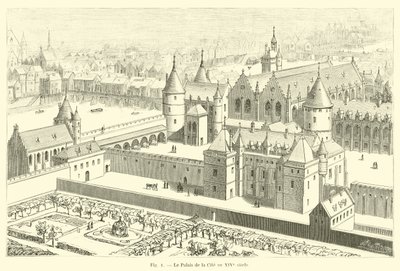 Stadens palats på 1300-talet av French School