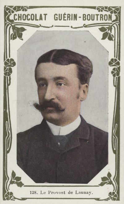 The Provost of Launay (färgad bild) av French School