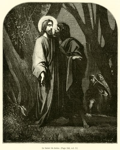 Judas kyss (gravyr) av French School