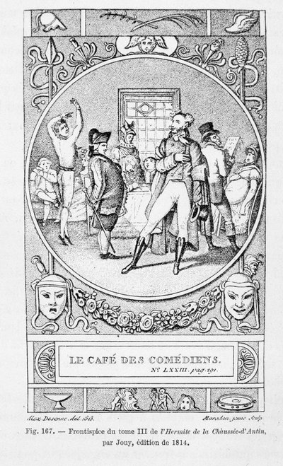 Le café des Comediens, framsida av volym III av "L