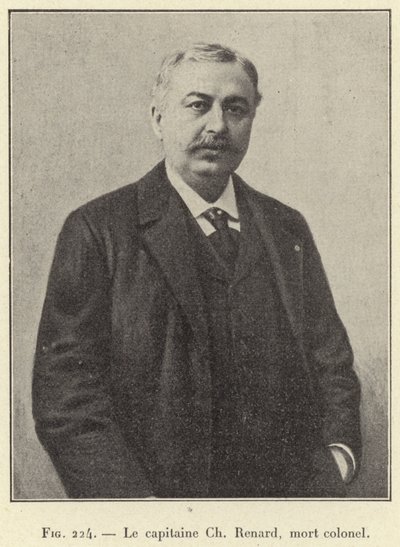 Kapten Ch Renard, död överste (gravyr) av French School