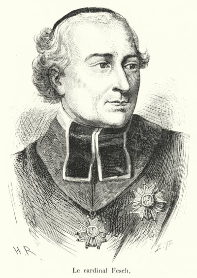 Kardinal Fesch (gravyr) av French School