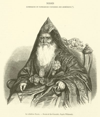 Le catholicos Nerses (gravyr) av French School