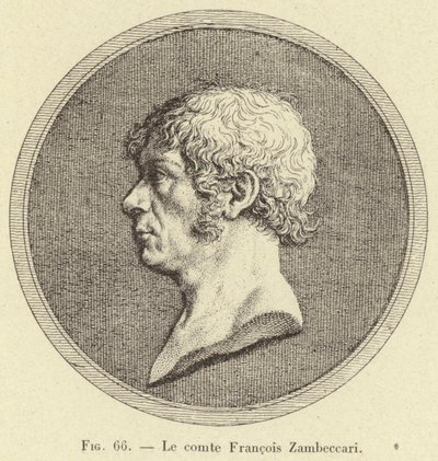 Greve Francois Zambeccari (gravyr) av French School