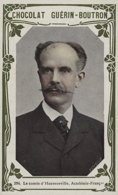 Greven av Haussonville, Academie-Francaise (färgad bild) av French School