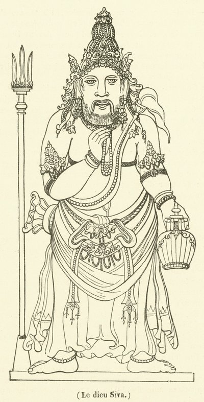 Guden Siva (gravyr) av French School