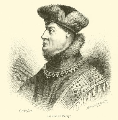 Le duc de Berry (gravyr) av French School