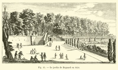 Regnards trädgård 1650 av French School