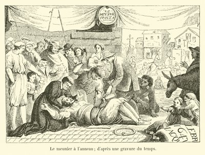 Mörnaren har ringen; från en gravyr av tiden av French School