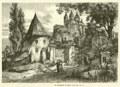 Munken av Melk (gravyr) av French School