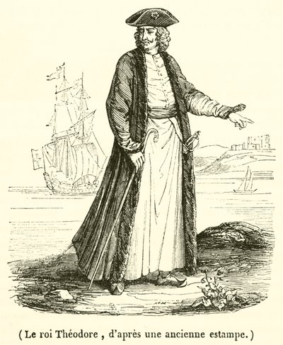 Le roi Theodore (gravyr) av French School