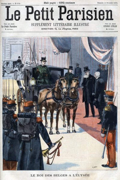 Den belgiske kungen Leopold II tog emot i L