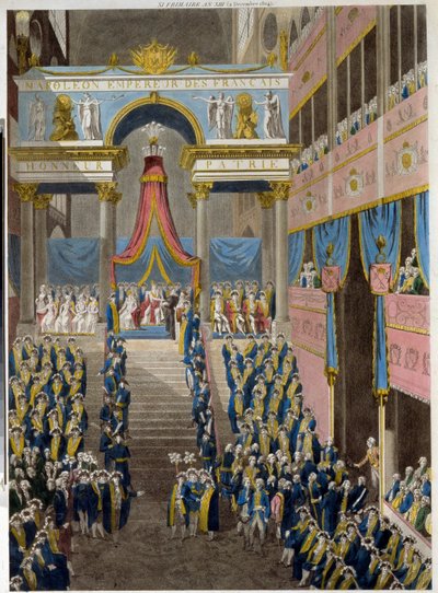 Napoleons kröning (1769-1821), 2 december 1804.(Napoleons kröning den 2 december av French School