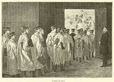 Gravering av kursen av French School