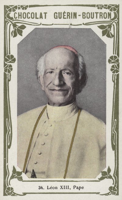 Leon XIII, Pape (färgat foto) av French School