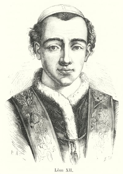 Leon XII (gravyr) av French School