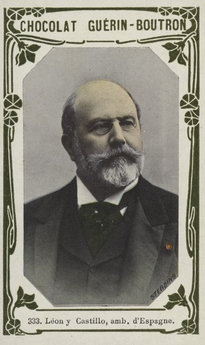 Leon y Castillo, ambassadeur dEspagne (färgad bild) av French School