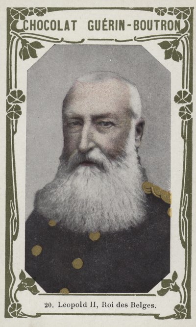 Leopold II, Belgarnas kung (färgad bild) av French School
