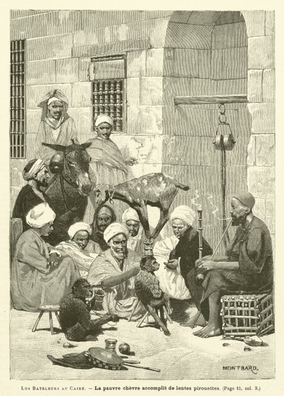 Jonglörarna i Kairo (gravyr) av French School