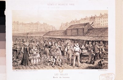 Les Halles, 1855 sverige av French School