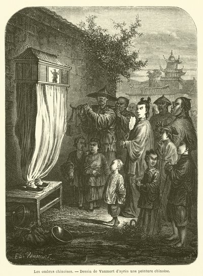 Kinesiska skuggor (gravyr) av French School