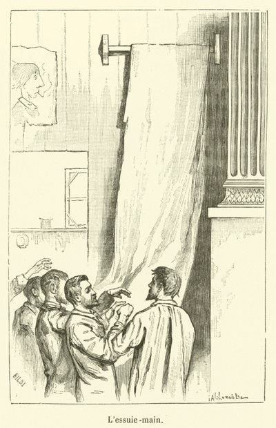 Handduk (gravyr) av French School