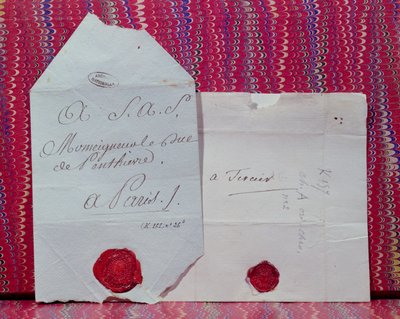 Lettres de cachet (Kungliga order att exil eller sätta någon i fängelse) av French School