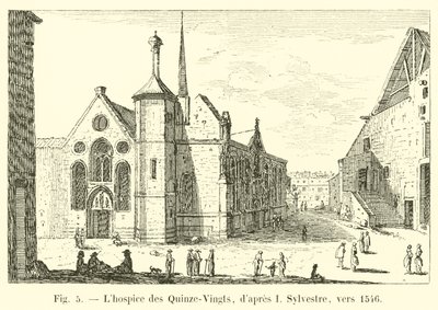 Quinze-Vingts hospice, efter I Sylvestre, cirka 1546 av French School