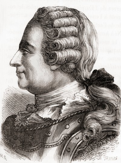 Generallöjtnant Jean-Baptiste Vaquette de Gribeauval, från Les Merveilles de la Science, publicerad ca 1870 (gravyr) av French School