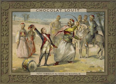 Liten trummispojke vid belägringen av Nicopolis, 1798 av French School