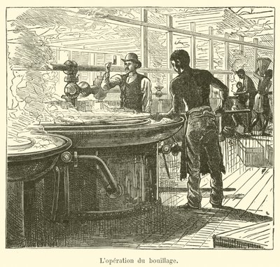 Funktionen för kokning (gravyr) av French School