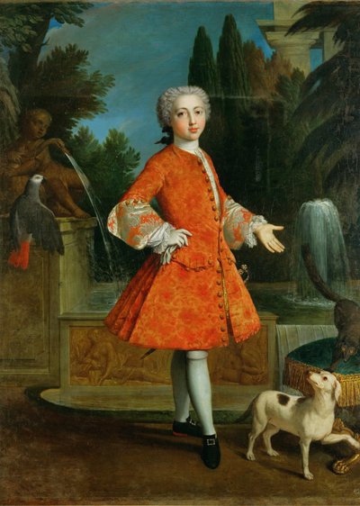 Louis-Philippe, hertig av Orleans som pojke, Duc de ... (målning på duk) av French School